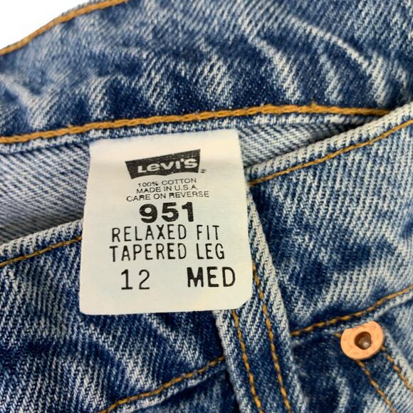 Levis 951 Orange Tab Mom Jeans Size 12 M Relaxed Fit 32X31 100% Cotton USA 90s - Picture 6 of 9